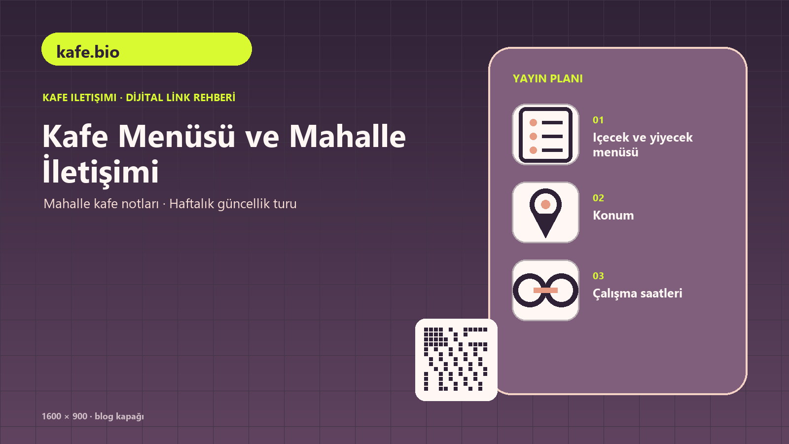 Ücretsiz QR menü oluşturma adımlarını anlatan rehberin kapak görseli